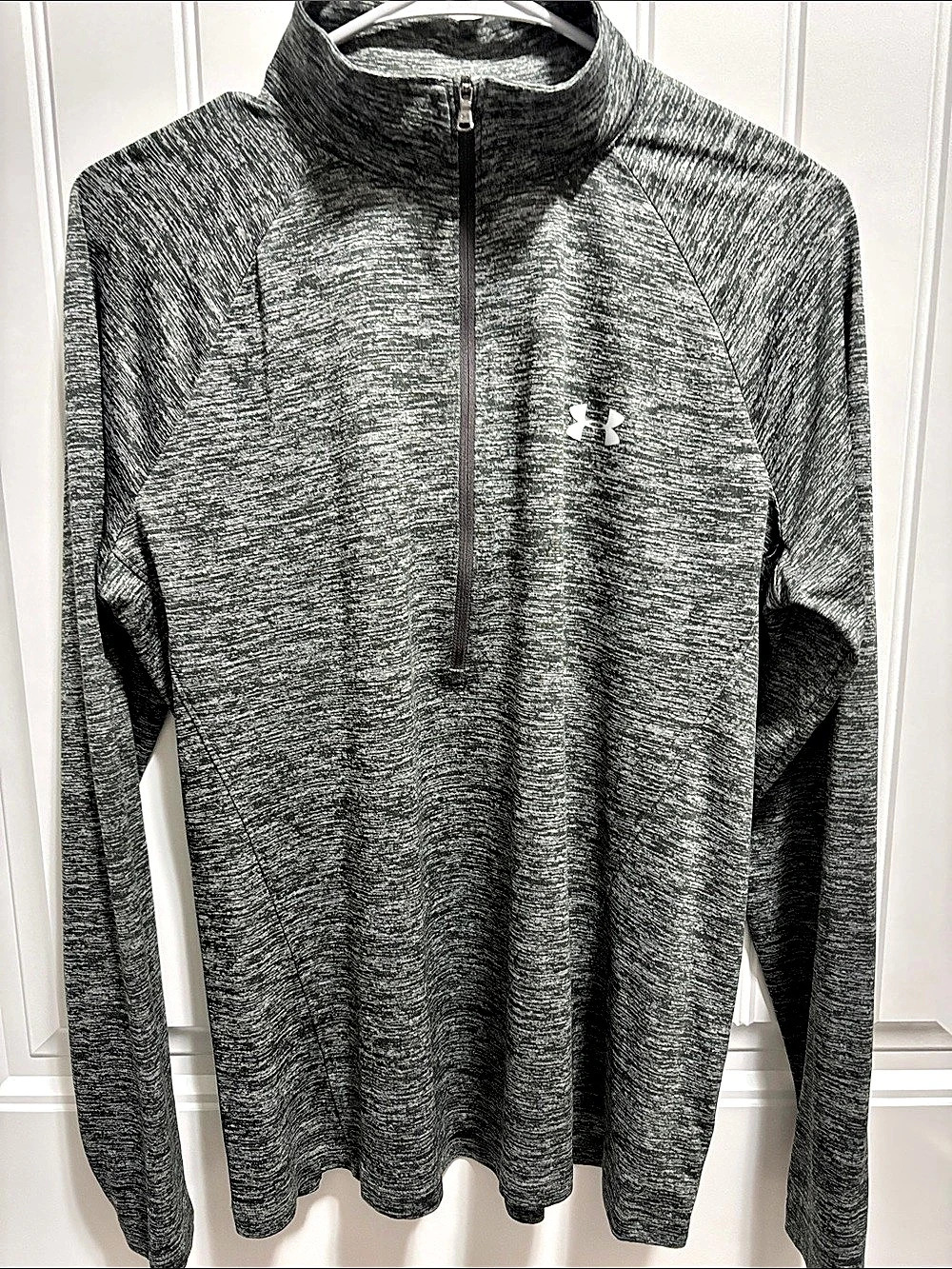 Under Armour Women’s XL HeatGear Gray 1/4 Zip Pullover